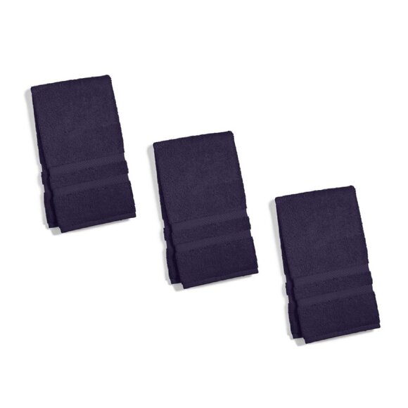 3 brand new GRAPE-color Charter Club Elite 100% Hygro Cotton 16"x30" HAND Towels - Picture 1 of 5